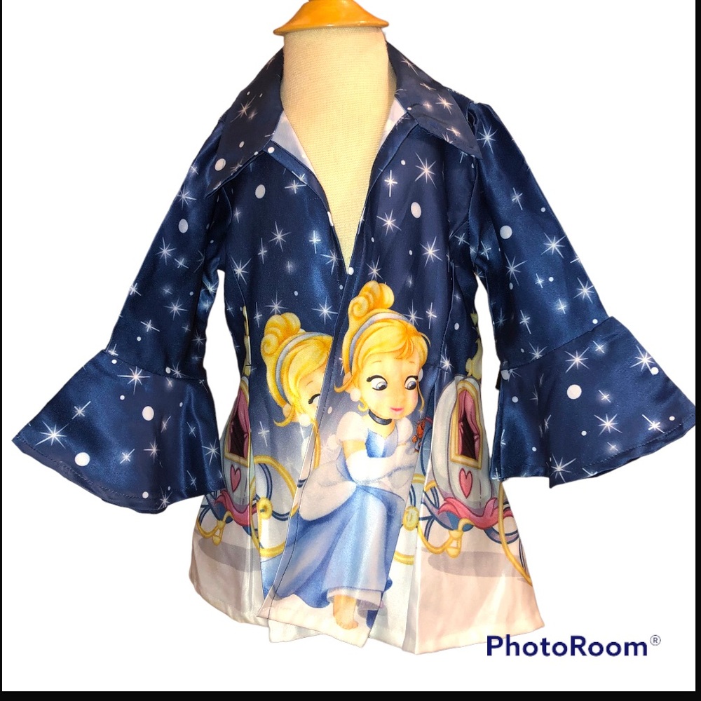 Frozen Baby Characters Themed Opened Duster /Kimono/ Over-shirt 2t-3t